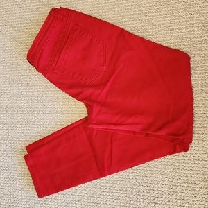 Blue Topaz bright red jeans